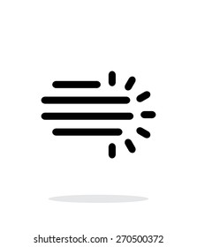 Hazy weather simple icon on white background. Vector illustration.