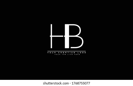 HB BH abstrakte Vektorlogo-Monogramm-Vorlage