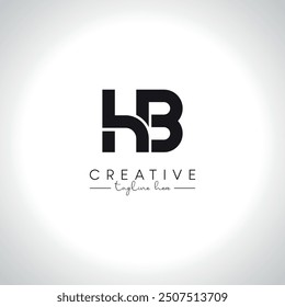 HB BH Alphabet Buchstaben Monogramm Logo Design. Ursprüngliche Vektorvorlage.
