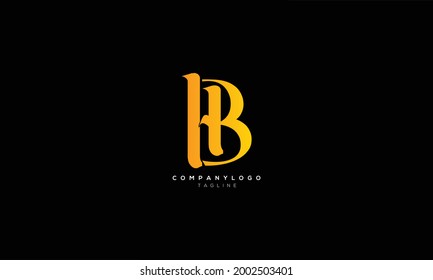 HB BH H AND B Abstract initial monogram letter alphabet logo design