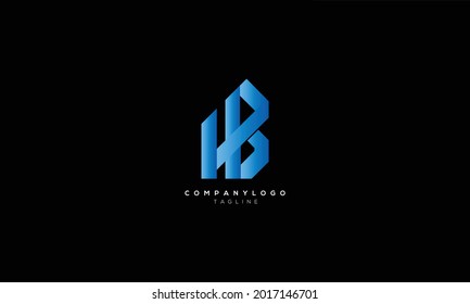 HB BH H Y B Resumen diseño inicial del logotipo de la letra monograma inicial