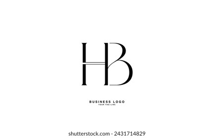 HB, BH, H, B, Abstract Letters Logo Monogram