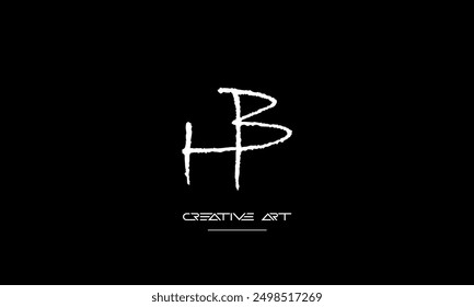 HB, BH, H, B abstrakte Buchstaben Logo-Monogramm