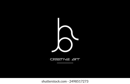 HB, BH, H, B abstrakte Buchstaben Logo-Monogramm