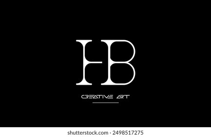 HB, BH, H, B abstract letters logo monogram