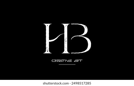 HB, BH, H, B abstract letters logo monogram
