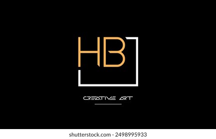 HB, BH, H, B abstrakte Buchstaben Logo-Monogramm