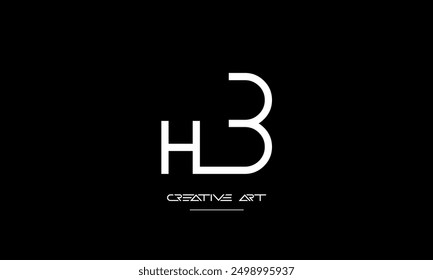 HB, BH, H, B abstrakte Buchstaben Logo-Monogramm