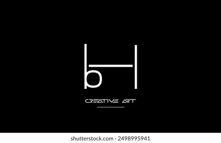 HB, BH, H, B abstrakte Buchstaben Logo-Monogramm