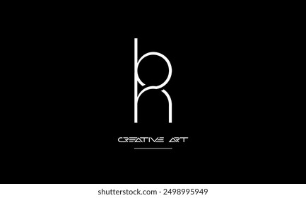 HB, BH, H, B letras abstractas logo monograma