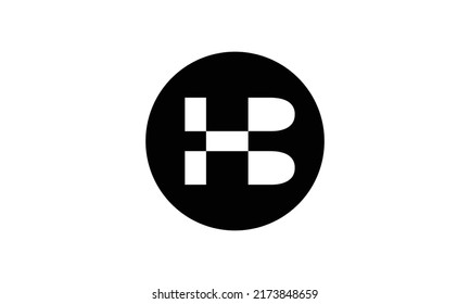 Hb Bh H B Logo Design Stock Vector (Royalty Free) 2173848659 | Shutterstock