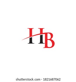HB BH Letter Logo Design. Initial HB Vector Illustration
