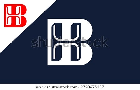 HB or BH logo illustration