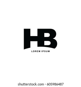 Hb Initial Letter Brand Logo Template Stock Vector (Royalty Free ...