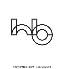 HB initial letter logo template vector icon design