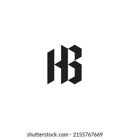 Letras iniciales con logotipo HB en un diseño profesional de alta calidad que se imprimirán en cualquier medio de impresión