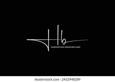 HB initials Handwriting signature logo. HB  Hand drawn Calligraphy lettering Vector. HB letter real estate, beauty, photography letter logo design.