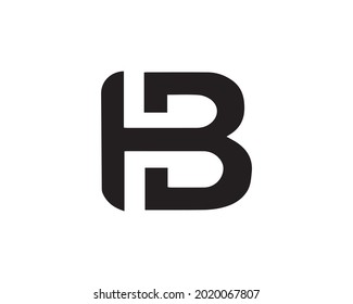 HB Letter Initial Logo Design Template.