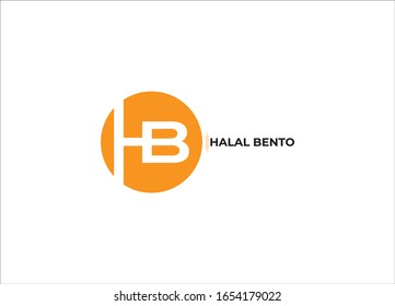 HB letter logo design and template