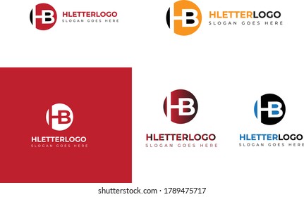 Hb letter Logo Design Template , HB letter Logo For Company and Brand 