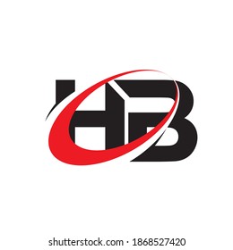 HB letter logo design vector