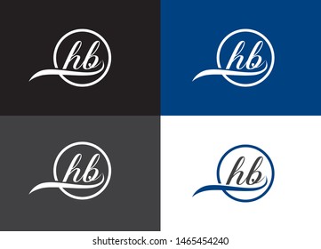 HB Letter logo Monogram logo design