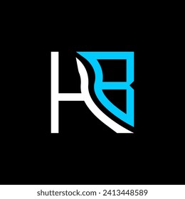 Diseño vectorial del logotipo de la letra HB, logotipo simple y moderno de HB. Diseño de alfabetos lujosos HB  