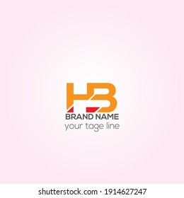 HB letters vector logo design, Creative HB initials logo design 