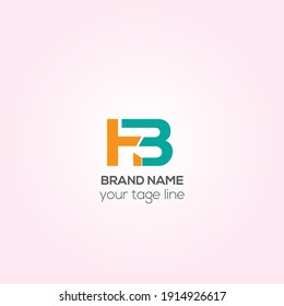 HB letters vector logo design, Creative HB initials logo design 