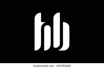 HB logo design template vector illustration