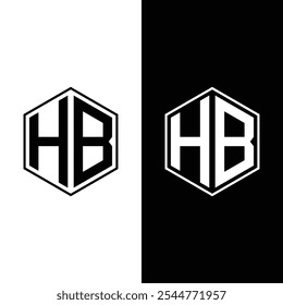 Diseño de la Plantilla de la Ilustración vectorial del diseño del logotipo de HB