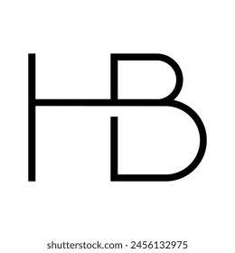 HB logo design. Vector image