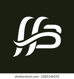 HB-Logo-Design, Vektorgrafikhintergrund-Design