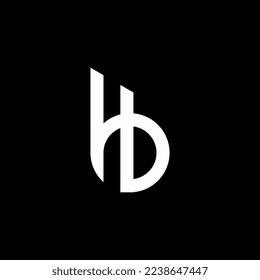 HB logo icon design vector