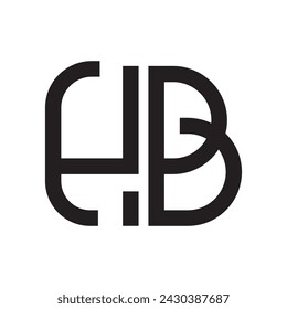 HB Logo Symbol Vektor Illustration EPS