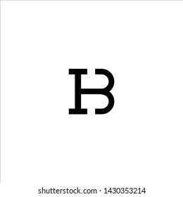 HB logo initial letter design template