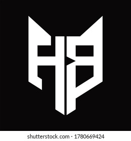 HB-Logo-Monogramm mit Fotopapierschablone