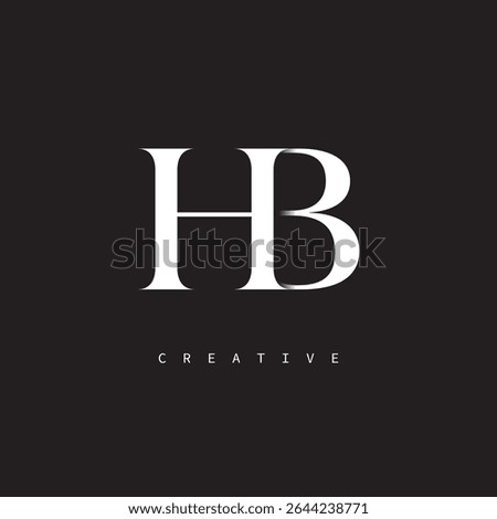 HB Monogram Logo Minimal Elegant Letter mark for Luxury, Fashion   Creative Brands	
