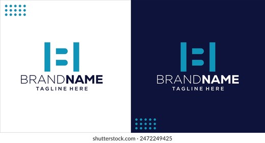 HB negative space logo, Design Inspiration, Illustration, Vector