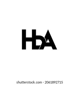 hba initial letter monogram logo design