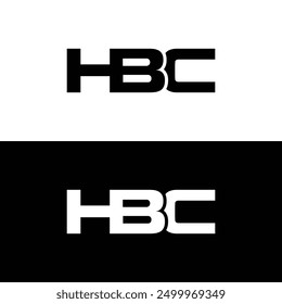 HBC logo design vector template
