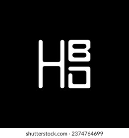 HBD letter logo vector design, HBD simple and modern logo. HBD luxurious alphabet design  