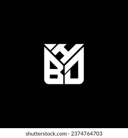 HBD letter logo vector design, HBD simple and modern logo. HBD luxurious alphabet design  