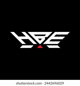 HBE-Buchstaben-Logo-Vektor-Design, HBE einfaches und modernes Logo. HBE luxuriöses Alphabet-Design  