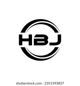 HBJ Logo Design, Inspiration for a Unique Identity. Modern Elegance and Creative Design. Watermark Your Success with the Striking this Logo.