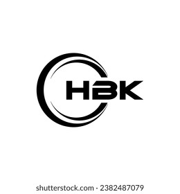 HBK Logo Design, Inspiration for a Unique Identity. Modern Elegance and Creative Design. Watermark Your Success with the Striking this Logo.