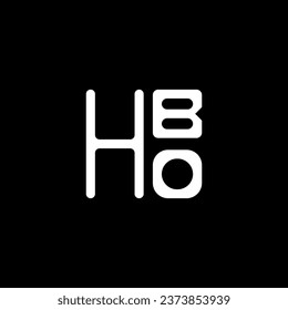 HBO letter logo vector design, HBO simple and modern logo. HBO luxurious alphabet design  