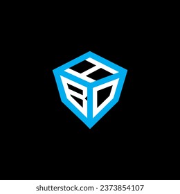 HBO letter logo vector design, HBO simple and modern logo. HBO luxurious alphabet design  