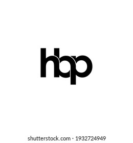 letra hbp diseño original del logotipo de monograma