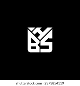Diseño vectorial del logotipo de la letra HBS, logotipo simple y moderno de HBS. Diseño de alfabetos lujosos HBS  